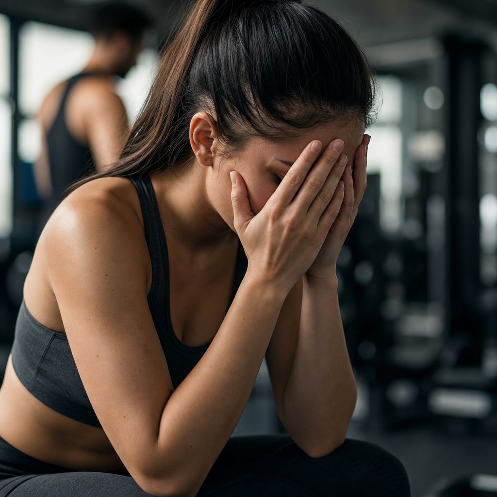Anxiety Image demonstrating Anxiety in the Fitness context
