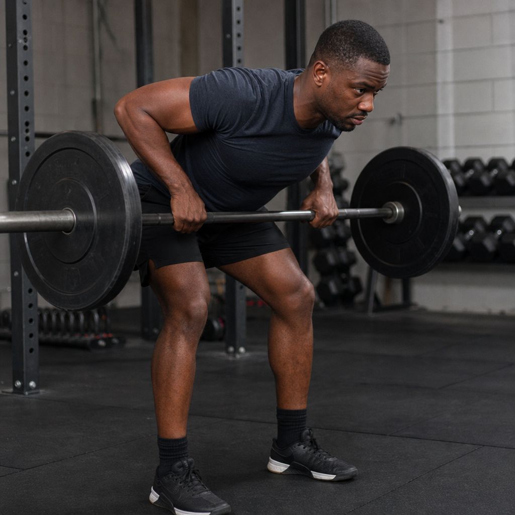 Bent-Over Row Image demonstrating Bent-Over Row in the Fitness context